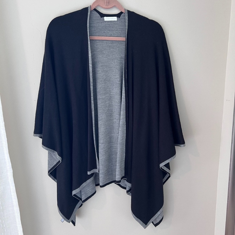 Charter Club Topper‎ Open Front Cardigan Draped Lightweight One Size
